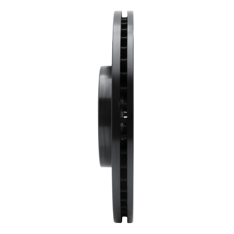 Picture of R1 03-23 Infiniti EX35 Front Left Drilled & Slotted Black Brake Rotor