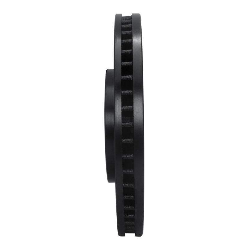 Picture of R1 05-14 Infiniti FX35 Front Left Drilled & Slotted Black Brake Rotor