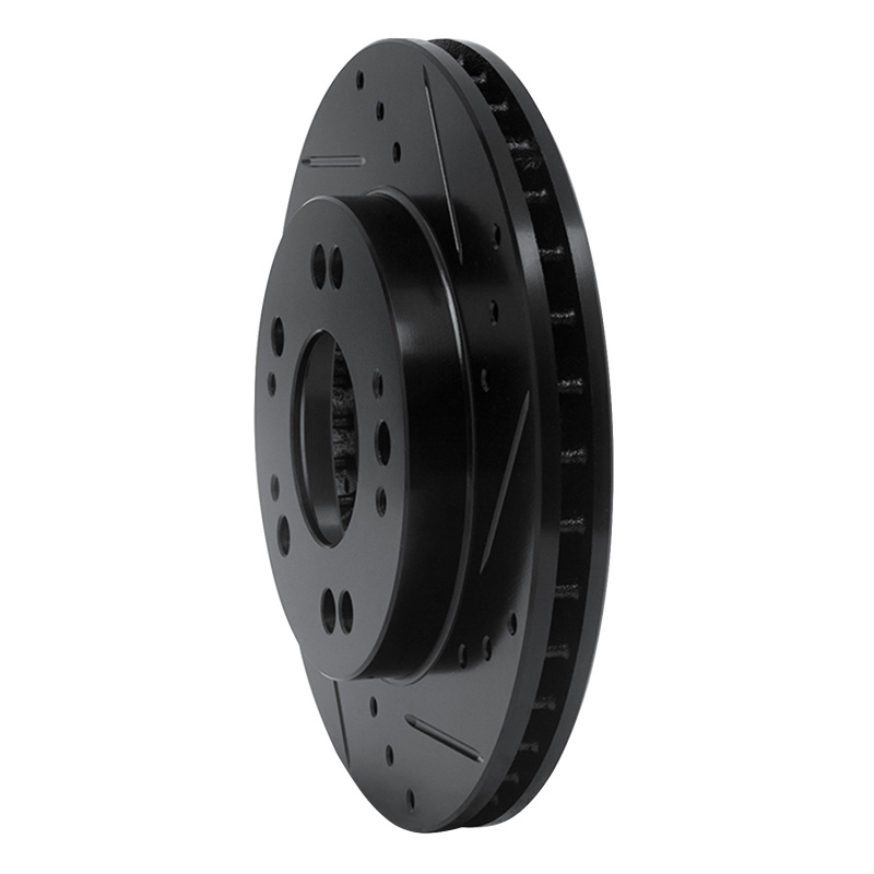 Picture of R1 90-05 Chrysler SEBRING Front Right Drilled & Slotted Black Brake Rotor