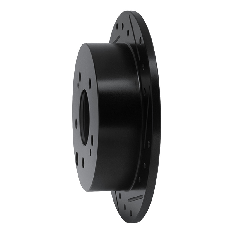 Picture of R1 04-12 Mitsubishi Eclipse Rear Right Drilled & Slotted Black Brake Rotor