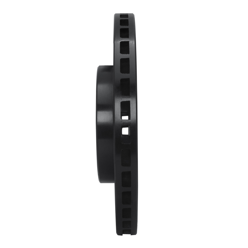 Picture of R1 90-04 Mitsubishi Montero Sport (USA/Canada) Front Right Drilled & Slotted Black Brake Rotor