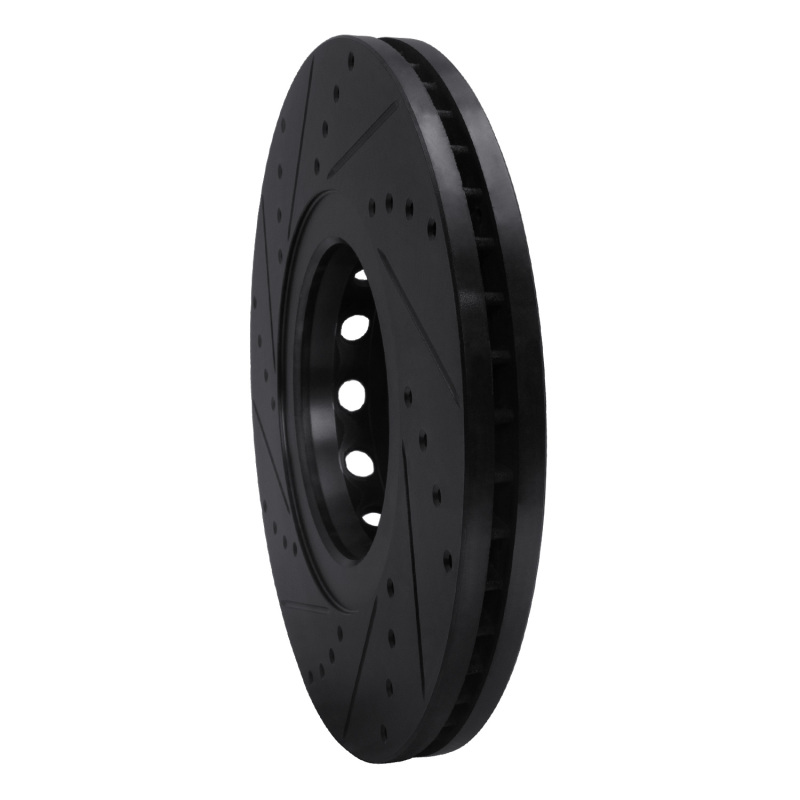 Picture of R1 00-03 Audi A8 Front Right Drilled & Slotted Black Brake Rotor