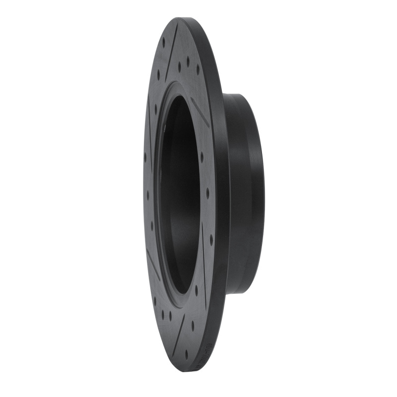 Picture of R1 99-05 Audi A6 Quattro Rear Right Drilled & Slotted Black Brake Rotor