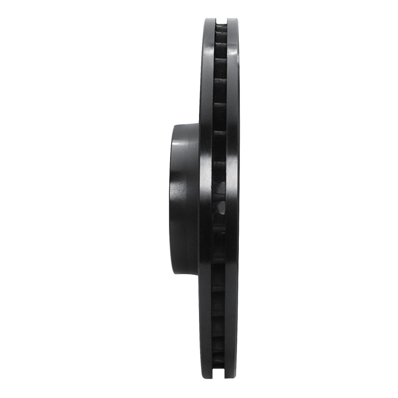Picture of R1 01-03 Audi S8 Front Left Drilled & Slotted Black Brake Rotor