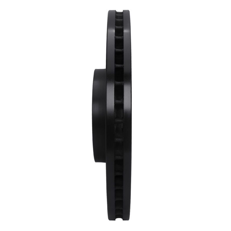 Picture of R1 99-04 Audi S6 Front Left Drilled & Slotted Black Brake Rotor