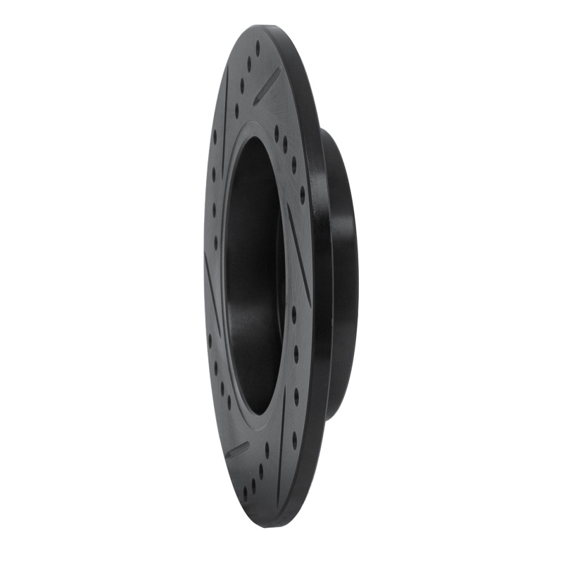 Picture of R1 01-06 Audi TT Quattro Rear Right Drilled & Slotted Black Brake Rotor