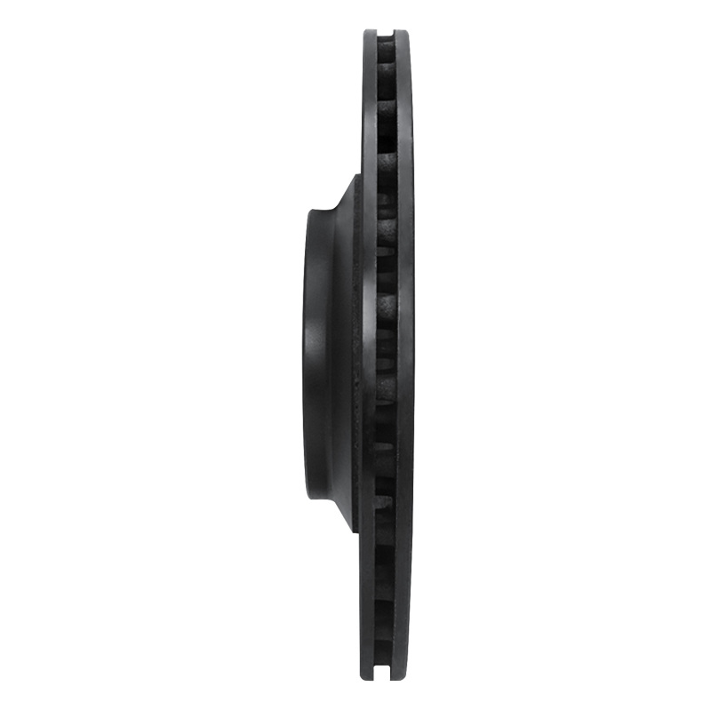Picture of R1 05-11 Audi A6 Quattro Rear Left Drilled & Slotted Black Brake Rotor