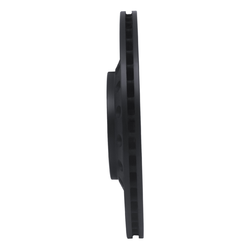 Picture of R1 04-10 Audi A8 Rear Right Drilled & Slotted Black Brake Rotor