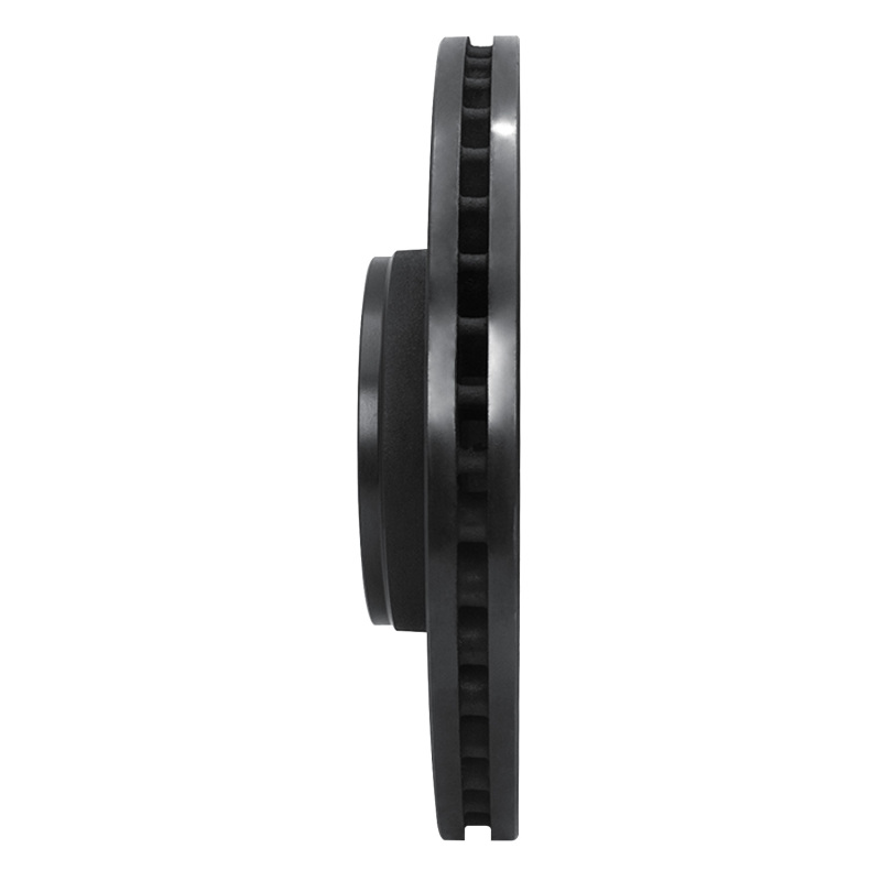 Picture of R1 05-11 Audi A6 (USA/Canada) Front Right Drilled & Slotted Black Brake Rotor