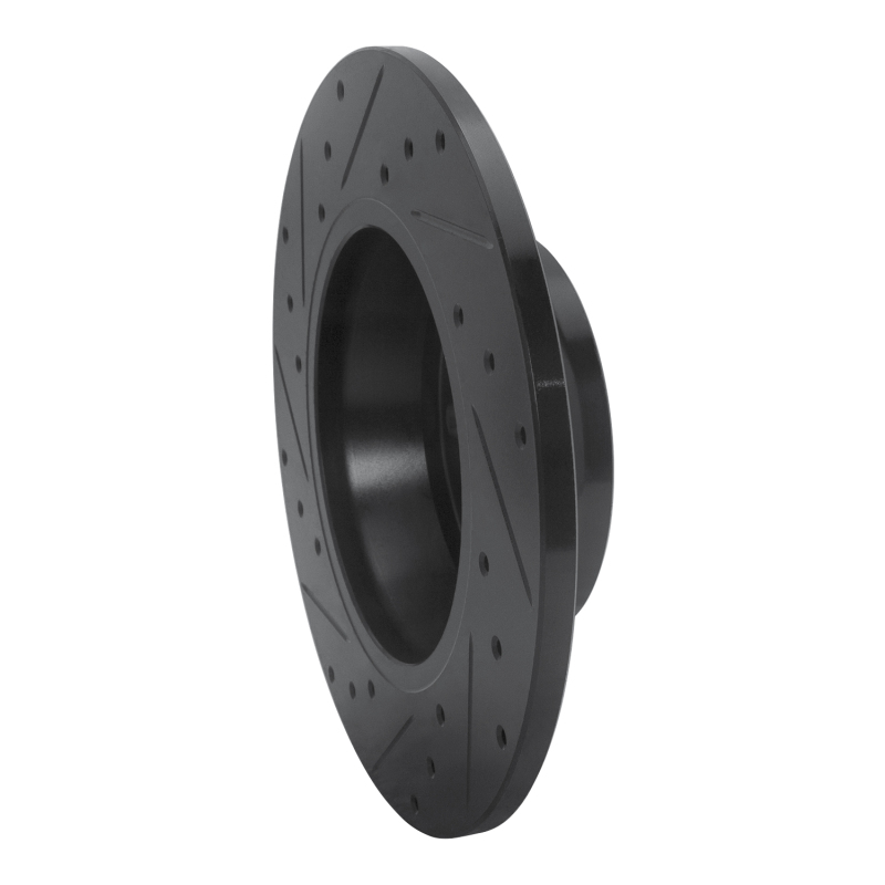 Picture of R1 08-15 Audi TT Quattro Rear Right Drilled & Slotted Black Brake Rotor