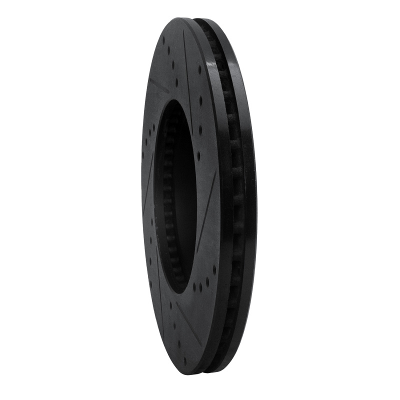 Picture of R1 98-98 Volkswagen Passat (USA/Canada) Front Left Drilled & Slotted Black Brake Rotor