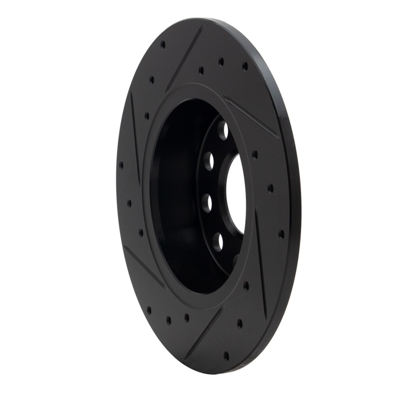 Picture of R1 05-25 Audi A3 Sportback E-Tron Rear Right Drilled & Slotted Black Brake Rotor