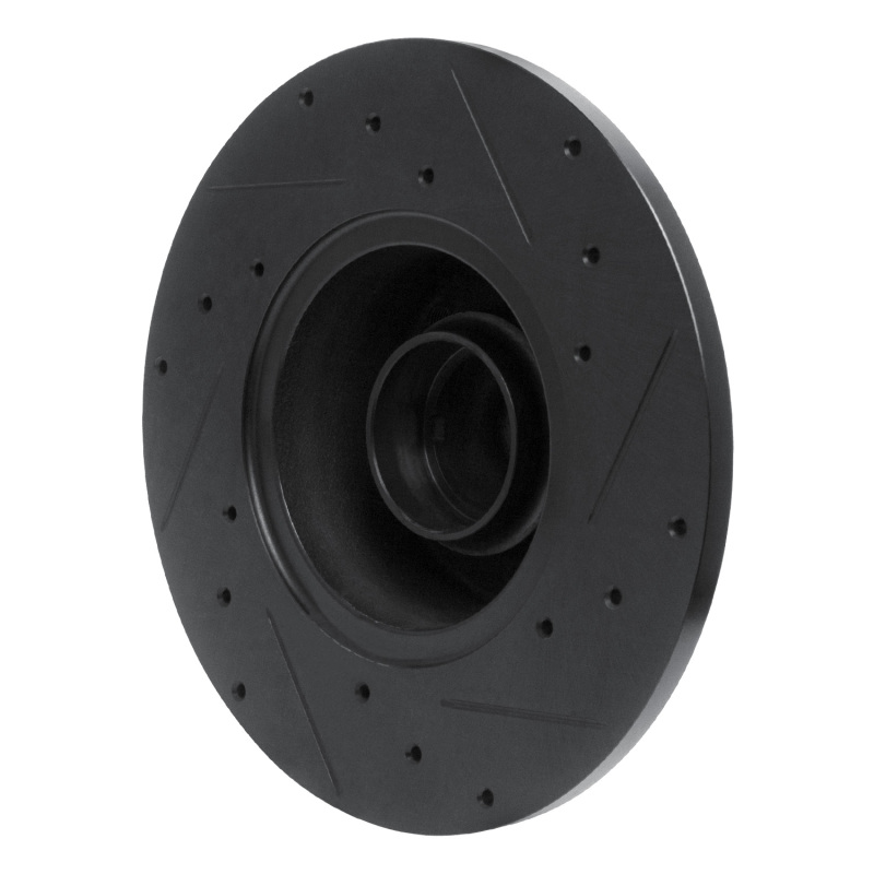 Picture of R1 79-85 Volkswagen Vanagon Front Left Drilled & Slotted Black Brake Rotor