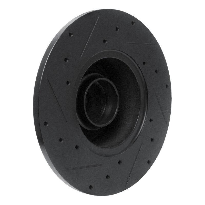 Picture of R1 79-85 Volkswagen Type 2 Front Right Drilled & Slotted Black Brake Rotor