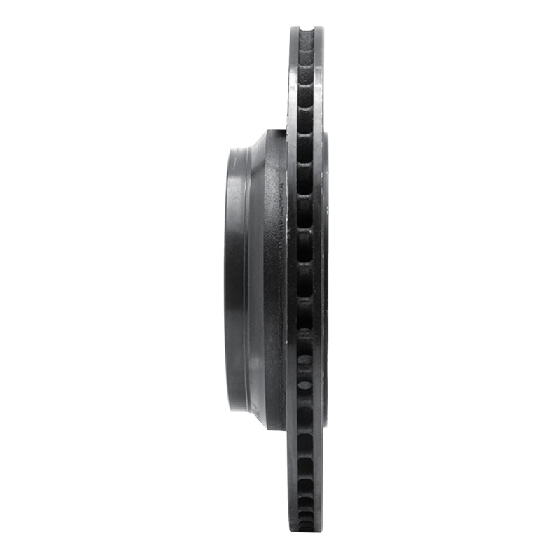 Picture of R1 07-17 Lexus LS460 Left Rear Drilled & Slotted Black Brake Rotor