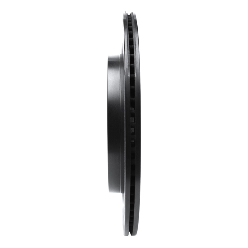 Picture of R1 16-22 Lexus RX350 Rear Right Drilled & Slotted Black Brake Rotor