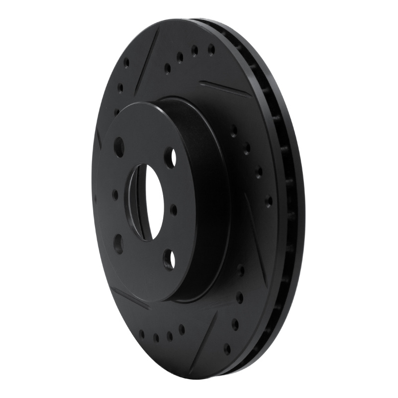 Picture of R1 93-02 Chevrolet Prizm Front Left Drilled & Slotted Black Brake Rotor