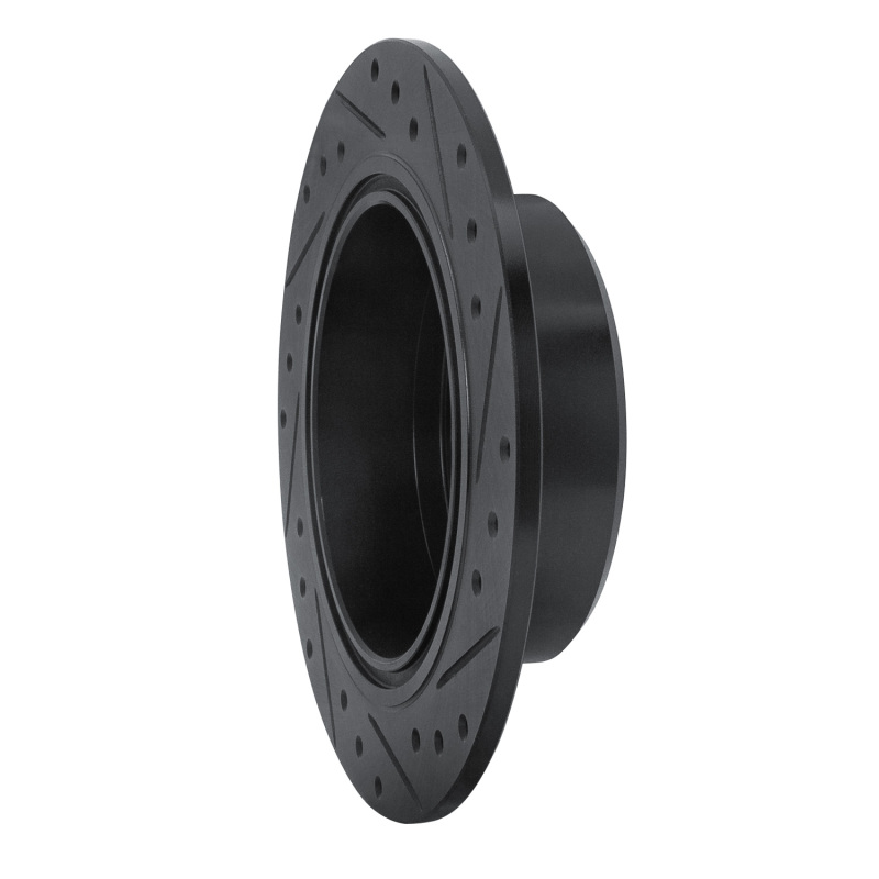 Picture of R1 95-99 Toyota AVALON Rear Left Drilled & Slotted Black Brake Rotor