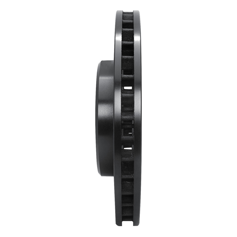 Picture of R1 93-97 Lexus LX450 Front Right Drilled & Slotted Black Brake Rotor