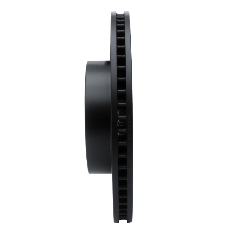 Picture of R1 03-09 Lexus GX470 Front Right Drilled & Slotted Black Brake Rotor