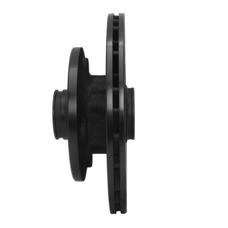 Picture of R1 84-85 Mazda RX-7 Front Right Drilled & Slotted Black Brake Rotor