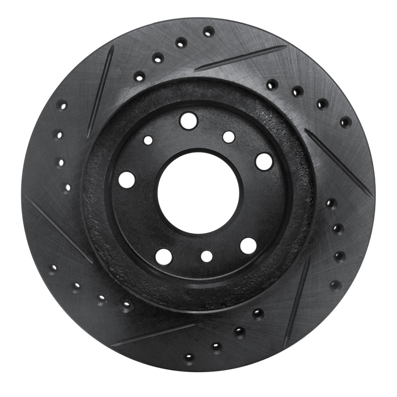 Picture of R1 88-92 Ford Probe Front Right Drilled & Slotted Black Brake Rotor