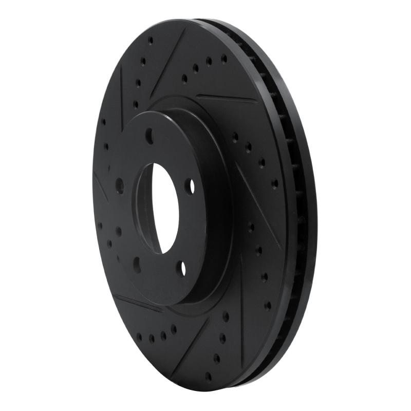Picture of R1 01-02 Mazda Millenia Front Left Drilled & Slotted Black Brake Rotor