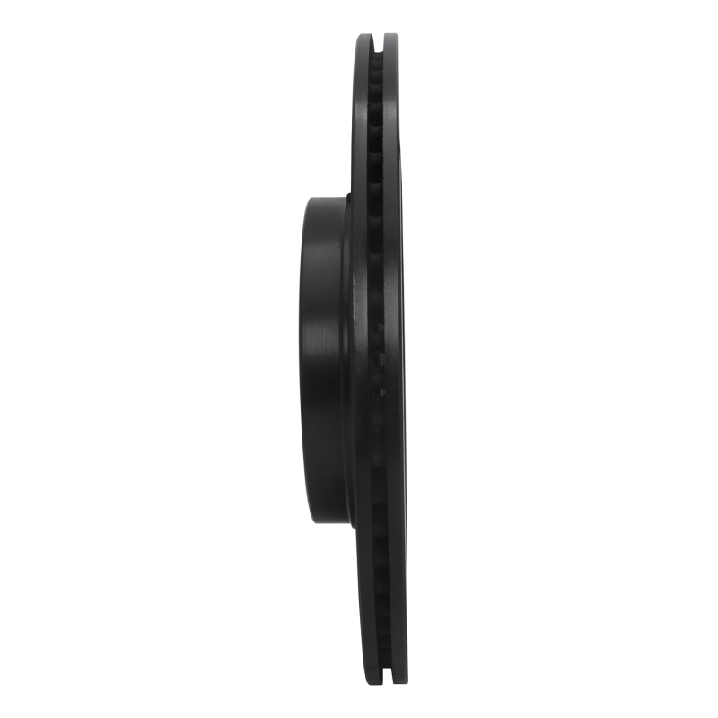 Picture of R1 04-11 Mazda RX-8 Rear Right Drilled & Slotted Black Brake Rotor
