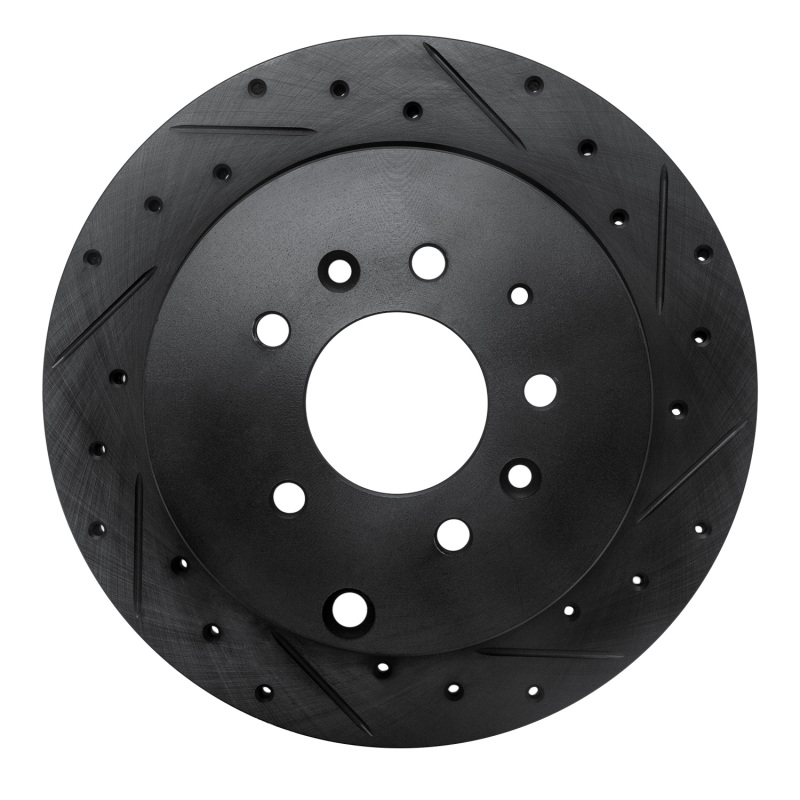 Picture of R1 07-12 Ford Edge Rear Right Drilled & Slotted Black Brake Rotor