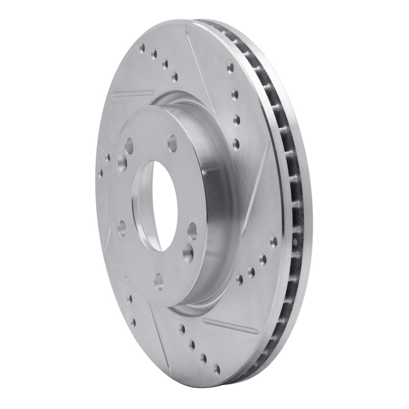 Picture of R1 03-13 Hyundai Sonata Front Right Drilled & Slotted Silver Brake Rotor
