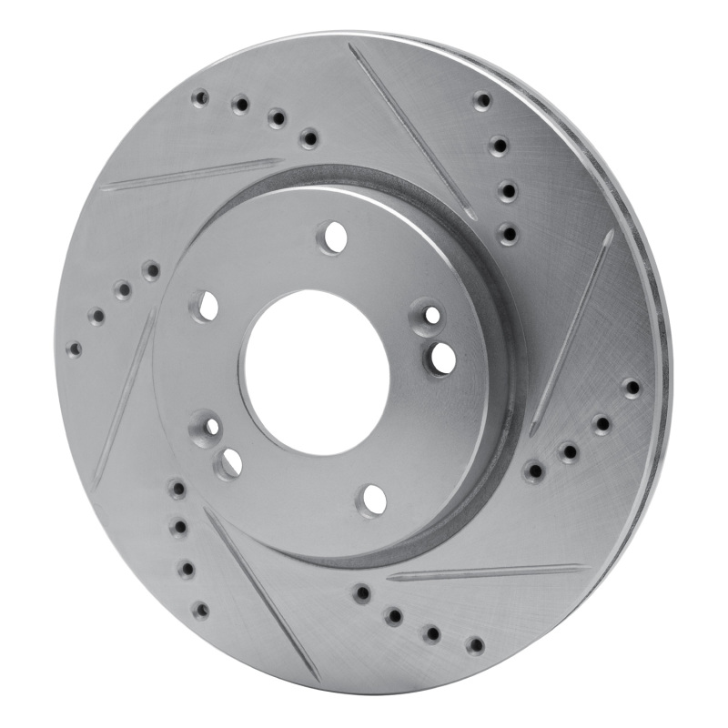 Picture of R1 11-25 Hyundai Venue Front Right Drilled & Slotted Silver Brake Rotor