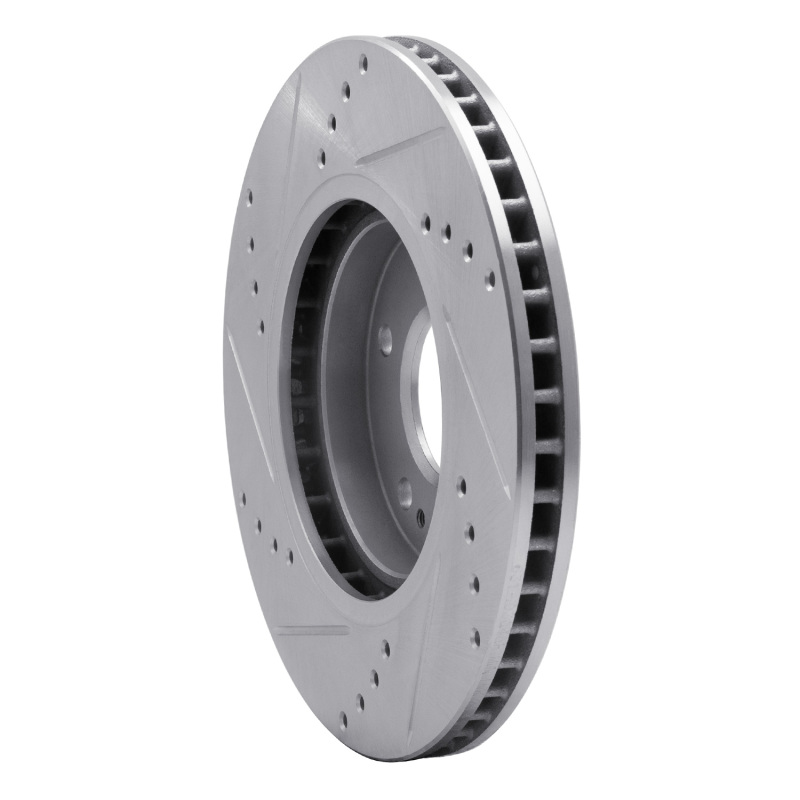 Picture of R1 01-06 Hyundai Santa Fe Front Right Drilled & Slotted Silver Brake Rotor
