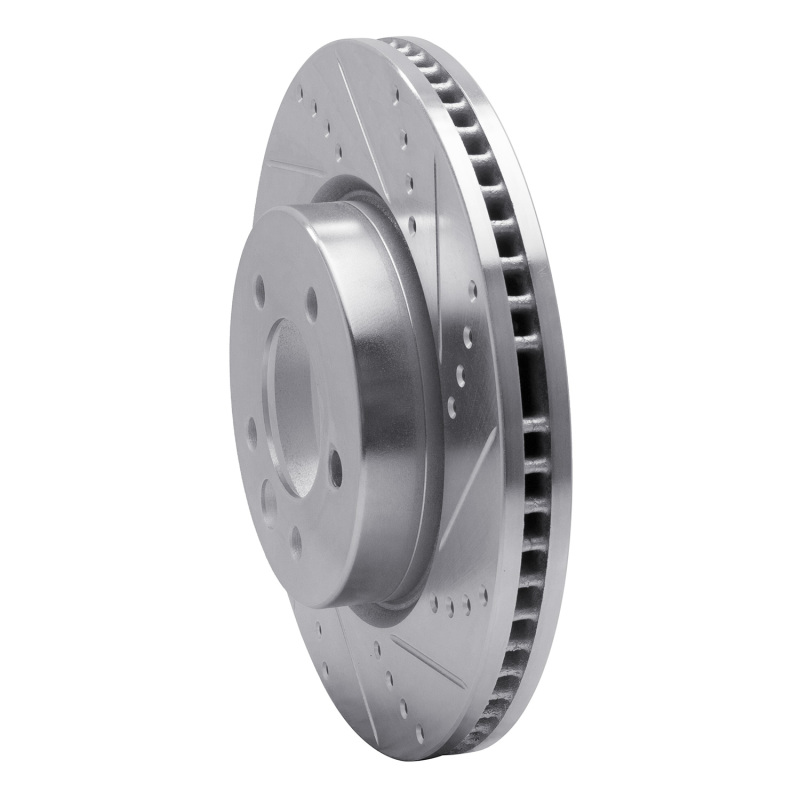Picture of R1 05-07 Land Rover LR3 Front Right Drilled & Slotted Silver Brake Rotor