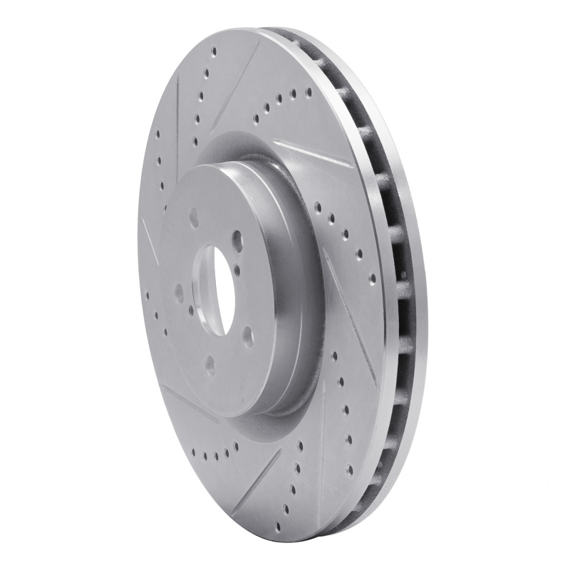 Picture of R1 03-25 Subaru BRZ Front Left Drilled & Slotted Silver Brake Rotor