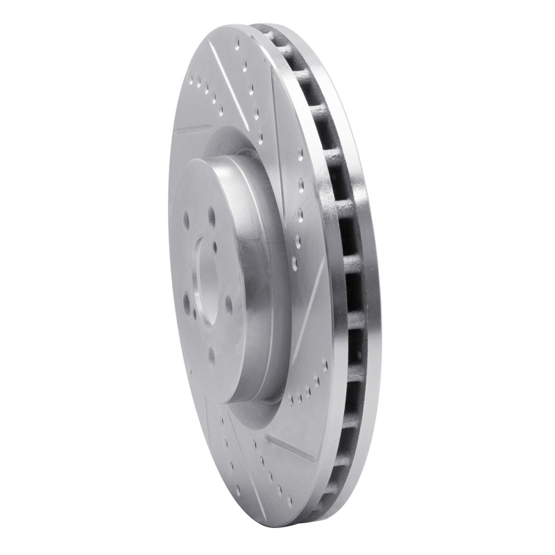 Picture of R1 03-25 Subaru BRZ Front Right Drilled & Slotted Silver Brake Rotor