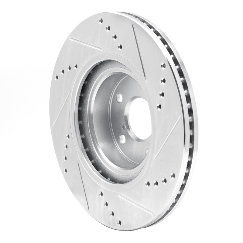 Picture of R1 04-25 Scion FR-S Front Left Drilled & Slotted Silver Brake Rotor