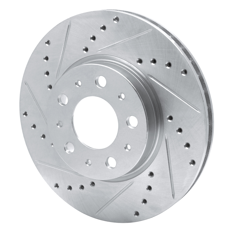 Picture of R1 95-04 Volvo S70 Front Left Drilled & Slotted Silver Brake Rotor