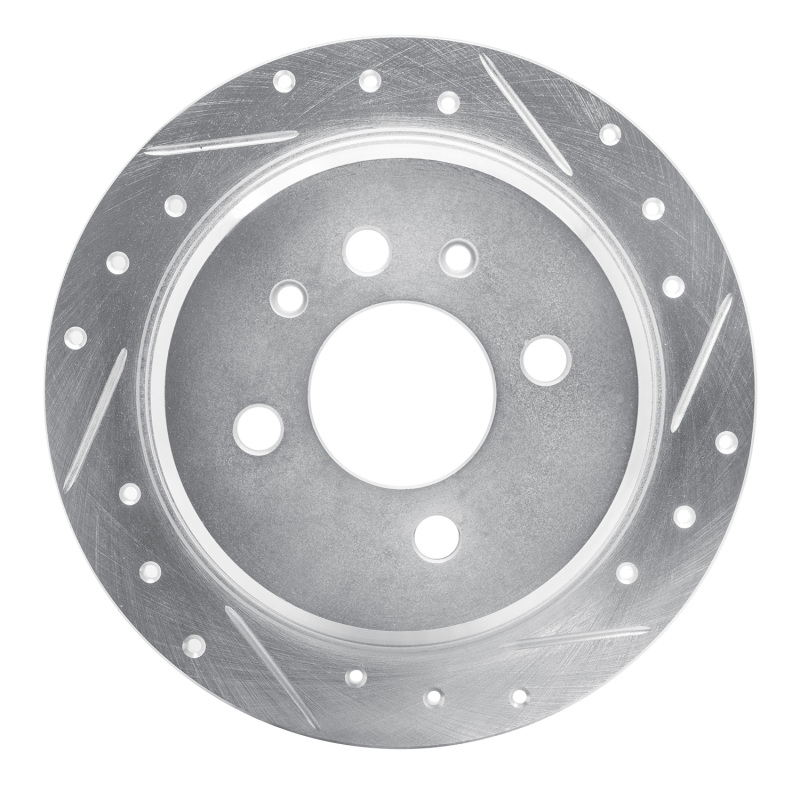Picture of R1 84-91 BMW 325 Rear Right Drilled & Slotted Silver Brake Rotor