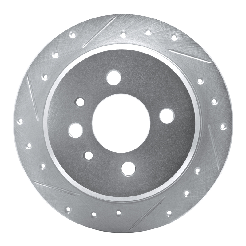 Picture of R1 84-91 BMW 325IS Rear Left Drilled & Slotted Silver Brake Rotor