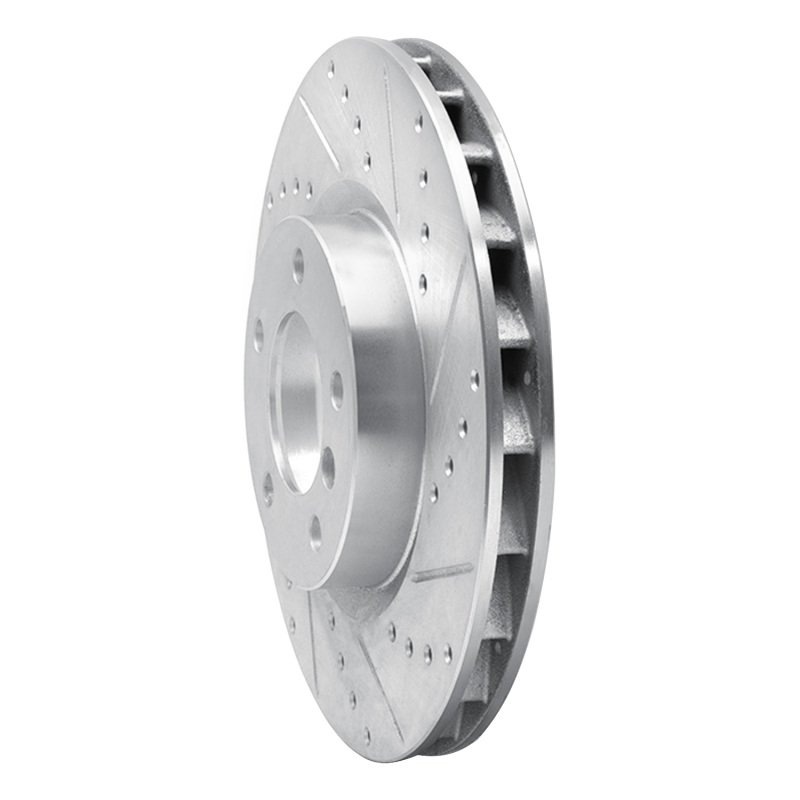Picture of R1 95-02 BMW M3 Left Front Drilled & Slotted Silver Brake Rotor