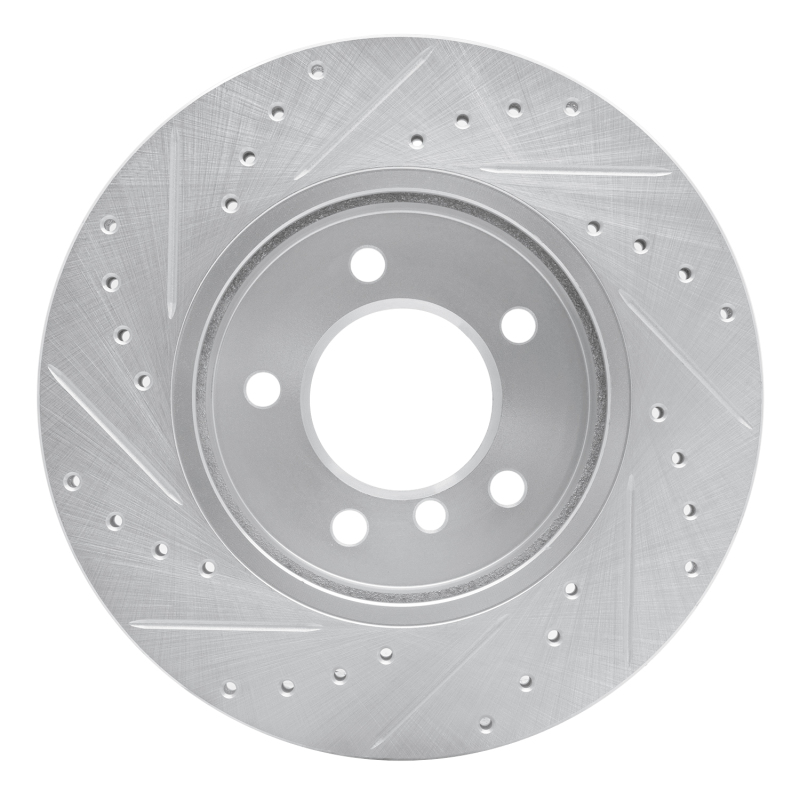 Picture of R1 99-08 BMW 325I (USA/Canada) Front Right Drilled & Slotted Silver Brake Rotor
