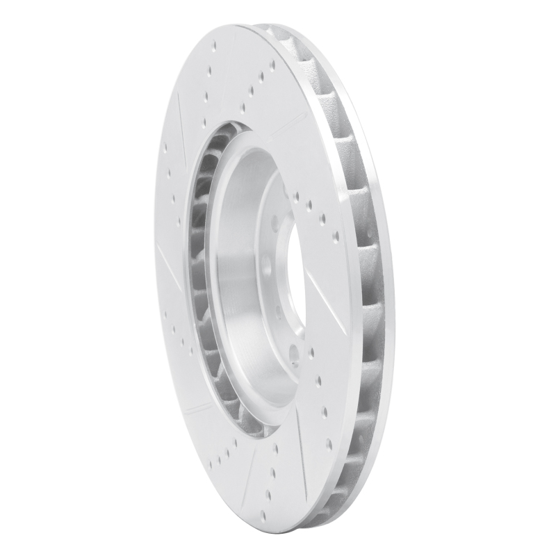 Picture of R1 01-06 BMW M3 Left Front Drilled & Slotted Silver Brake Rotor