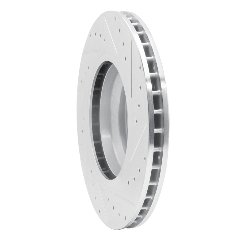 Picture of R1 07-15 BMW 335XI Front Left Drilled & Slotted Silver Brake Rotor