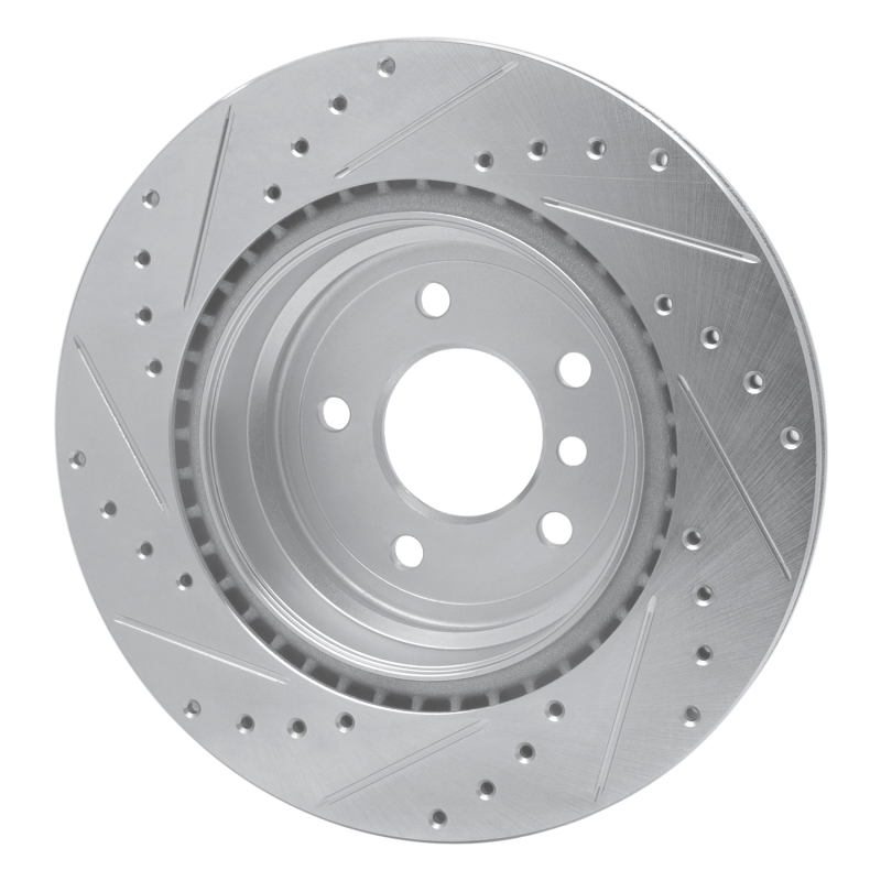 Picture of R1 06-15 BMW 335XI Rear Right Drilled & Slotted Silver Brake Rotor