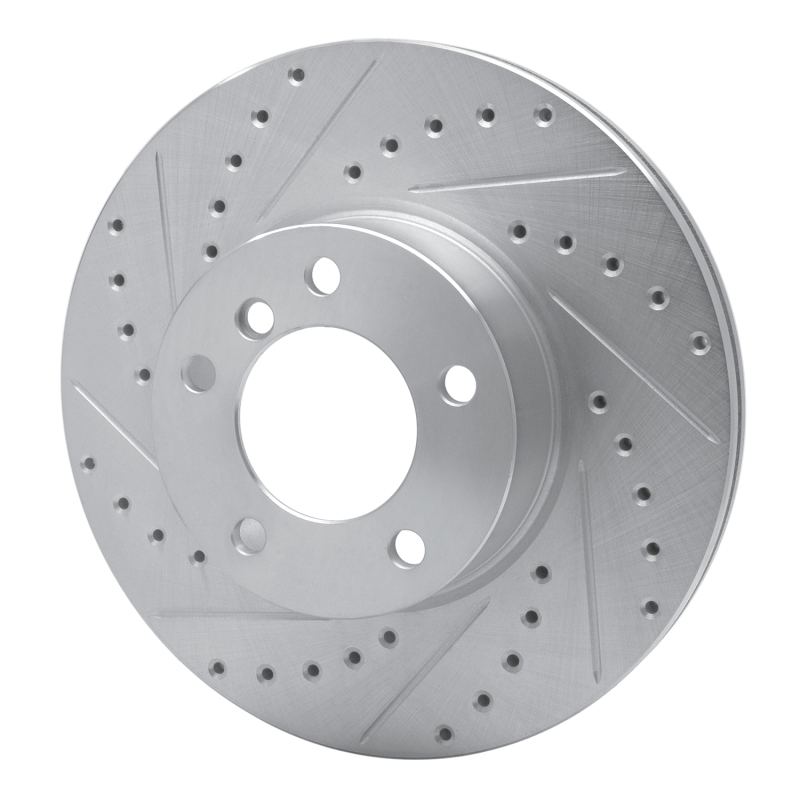 Picture of R1 07-21 BMW 228I xDrive Front Left Drilled & Slotted Silver Brake Rotor