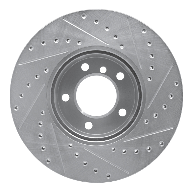 Picture of R1 07-21 BMW 228I xDrive Front Left Drilled & Slotted Silver Brake Rotor
