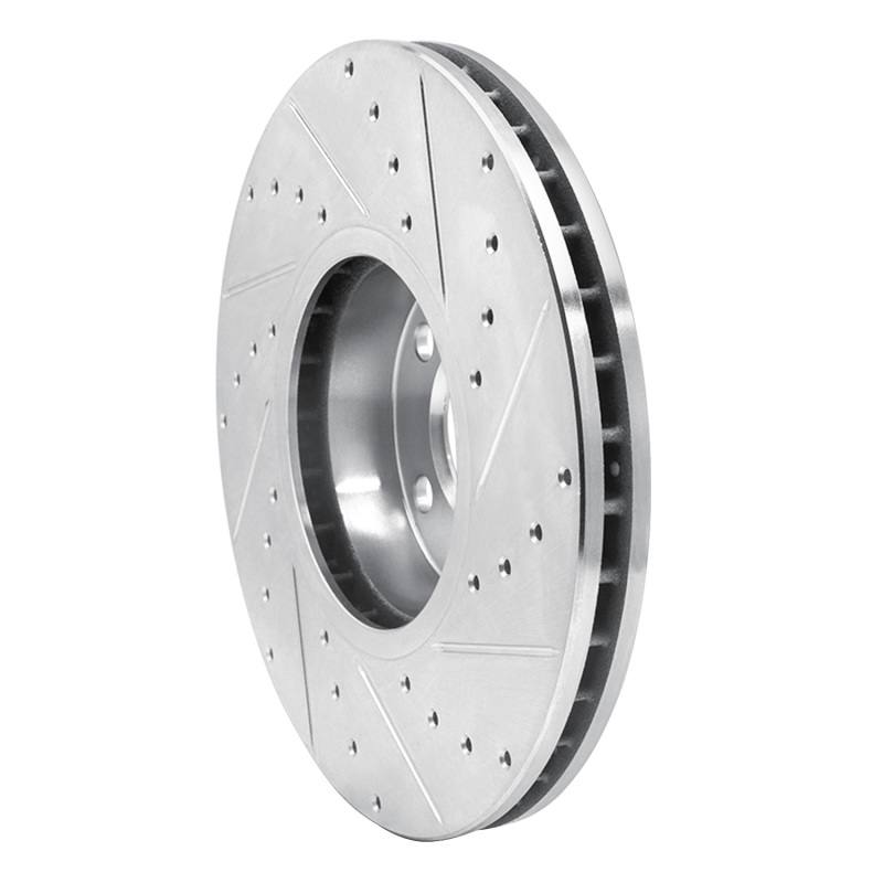 Picture of R1 07-19 BMW X5 Front Left Drilled & Slotted Silver Brake Rotor