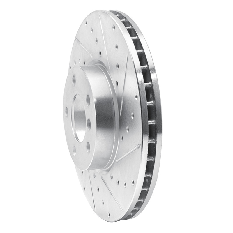 Picture of R1 07-19 BMW X5 Front Right Drilled & Slotted Silver Brake Rotor