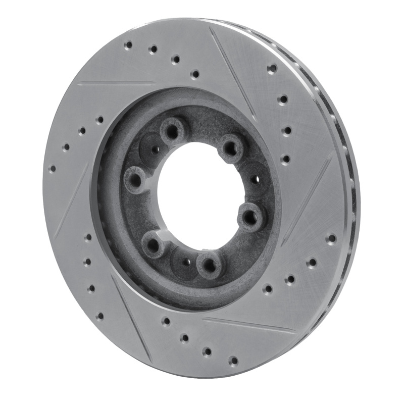 Picture of R1 92-02 Acura SLX Front Left Drilled & Slotted Silver Brake Rotor