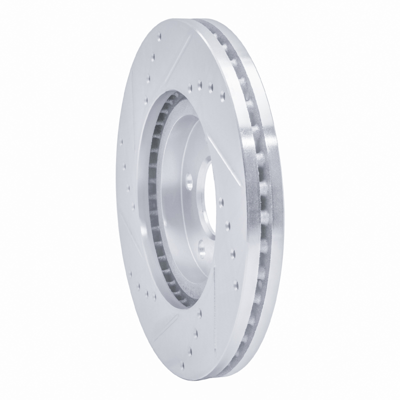 Picture of R1 03-09 Chrysler PT Cruiser Front Right Drilled & Slotted Silver Brake Rotor